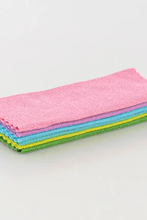 6 lavettes en microfibre 'Zig Zag' Satisfait Ou Remboursé
